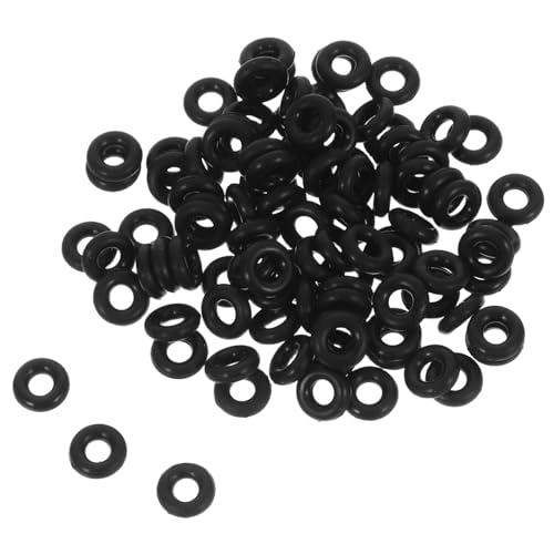 Hohopeti 100Stücke Silikonperlen Abstandshalter Ringe für Armbänder und Rutsch Schmuckhalterungsperlen für DIY Handwerksprojekte von Hohopeti