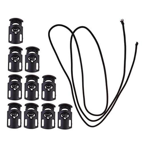 Hohopeti Kordelstopper 10 Stück Federschnalle zum Festziehen des Kordelzugs geeignet für Rucksäcke Schuhe und Kleidung Hohopeti Kordelstopper 10 Stück Federschnalle zum Festziehen des Kordelzugs geeignet für Rucksäcke Schuhe und Kleidung von Hohopeti