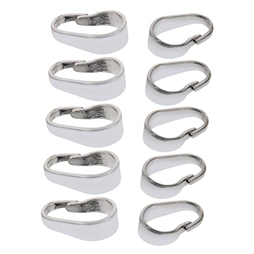 Hohopeti 10Stücke Anhängerverbindungen für DIY Schmuck Glatte Verschlüsse und Halskettenverbinder für Herstellung von und Armbändern Einfach Hohopeti 10Stücke Anhängerverbindungen für DIY Schmuck Glatte Verschlüsse und Halskettenverbinder für Herstellung von und Armbändern Einfach von Hohopeti