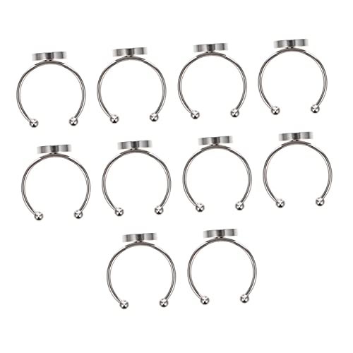 Hohopeti 10Stücke Ringbasis Teiliges Verstellbare Finger Ringe für DIY Schmuck für Dekorationen mit Perlen Kristallen und Mehr Hohopeti 10Stücke Ringbasis Teiliges Verstellbare Finger Ringe für DIY Schmuck für Dekorationen mit Perlen Kristallen und Mehr von Hohopeti