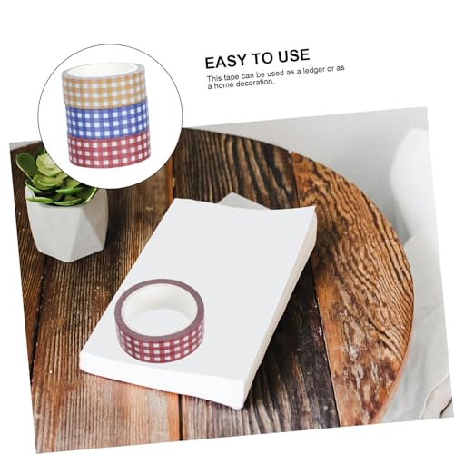Hohopeti 12 Rollen Vintage Gitter Washi Tape Mehrfarbiges Dekoratives Klebeband für DIY Scrapbooking und Planer Langlebiges Verblassungsbeständiges Klebeband für Notizbücher und Hohopeti 12 Rollen Vintage Gitter Washi Tape Mehrfarbiges Dekoratives Klebeband für DIY Scrapbooking und Planer Langlebiges Verblassungsbeständiges Klebeband für Notizbücher und von Hohopeti