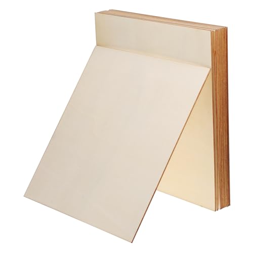Hohopeti 12 Stück Bastelholzbretter, Unbehandelte Holzstücke Zum Basteln, Schablonieren, Schneiden, Zeichnen, Sperrholzplatten, Quadratische Schnitzbasis Hohopeti 12 Stück Bastelholzbretter, Unbehandelte Holzstücke Zum Basteln, Schablonieren, Schneiden, Zeichnen, Sperrholzplatten, Quadratische Schnitzbasis von Hohopeti