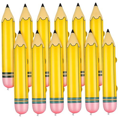 Hohopeti 12 Stück Teiliges Aufblasbare Jumbo-bleistifte PVC Übergroße Schuldekorationen Leichte Realistische Buntstift-requisiten für Klassenraum Party und Fotohintergrund Hohopeti 12 Stück Teiliges Aufblasbare Jumbo-bleistifte PVC Übergroße Schuldekorationen Leichte Realistische Buntstift-requisiten für Klassenraum Party und Fotohintergrund von Hohopeti