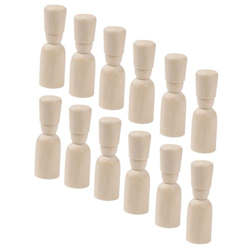 Hohopeti 12 Stück Teiliges DIY Holzpuppen spielset aus Buchenholz Glatte Oberfläche Sicher Kreative Bastelspielzeuge für Jungen und Mädchen Pädagogische Holzfiguren zum Bemalen und Hohopeti 12 Stück Teiliges DIY Holzpuppen spielset aus Buchenholz Glatte Oberfläche Sicher Kreative Bastelspielzeuge für Jungen und Mädchen Pädagogische Holzfiguren zum Bemalen und von Hohopeti