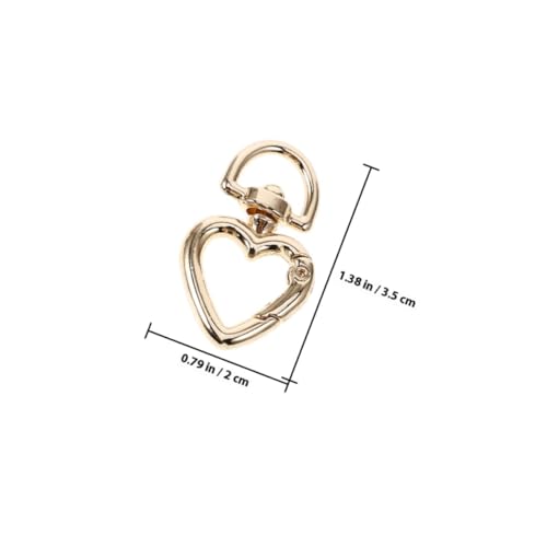 Hohopeti 12 Stück Teiliges Herzförmige Karabiner Clips Federverschluss Schlüsselring für DIY Projekte Schlüsselanhänger Taschen Zubehör Klein und Vielseitig Hohopeti 12 Stück Teiliges Herzförmige Karabiner Clips Federverschluss Schlüsselring für DIY Projekte Schlüsselanhänger Taschen Zubehör Klein und Vielseitig von Hohopeti