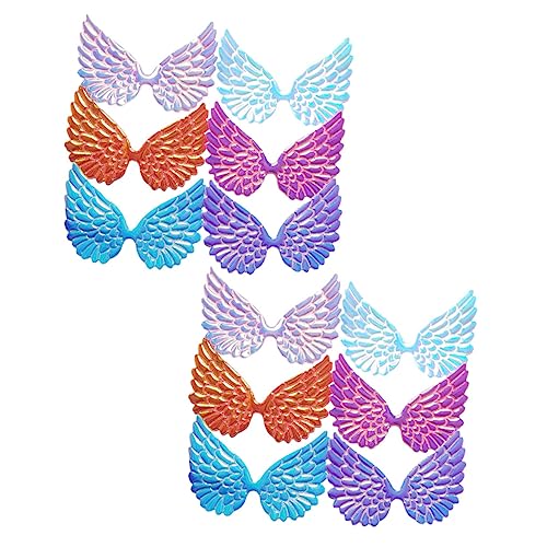 Hohopeti 12 Stück Teiliges Iridiszierende Engelsflügel Patches für DIY Haaraccessoires Kinderfest Bastelmaterial in Weiß Rosa Gold Blauweiß und Hohopeti 12 Stück Teiliges Iridiszierende Engelsflügel Patches für DIY Haaraccessoires Kinderfest Bastelmaterial in Weiß Rosa Gold Blauweiß und von Hohopeti