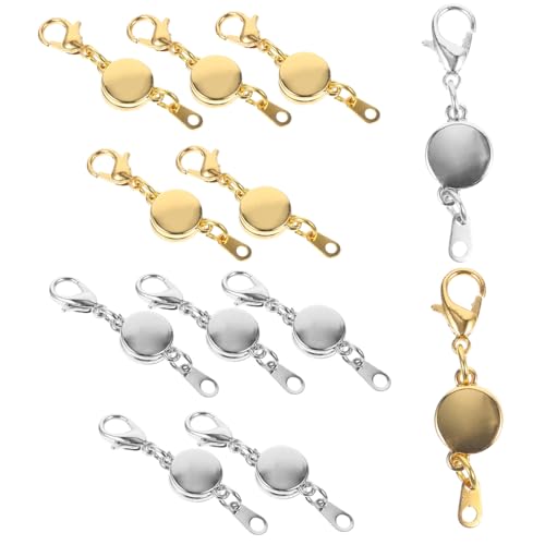 Hohopeti 12 Stück Teiliges Magnetisches Lobster verschluss Silber und Gold Eleganter Schmuckverschluss für Halsketten Armbänder und DIY Schmuckherstellung Einfache Montage und Sichere Hohopeti 12 Stück Teiliges Magnetisches Lobster verschluss Silber und Gold Eleganter Schmuckverschluss für Halsketten Armbänder und DIY Schmuckherstellung Einfache Montage und Sichere von Hohopeti