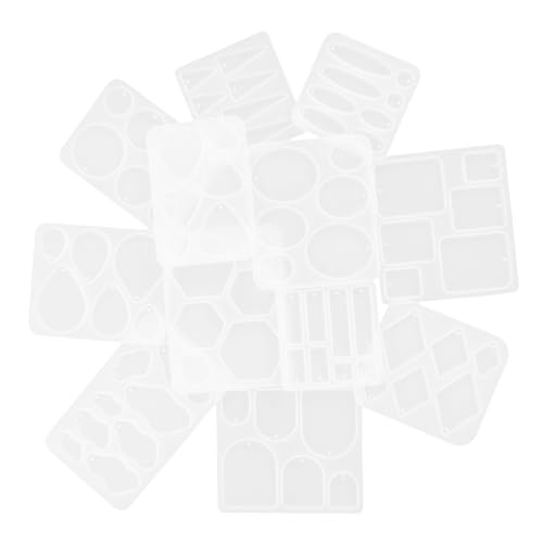 Hohopeti 12 Stück Teiliges Silikon Schmuckform für Ohrringe und Anhänger Flexible Langlebige Epoxidharz Gießformen mit Polygonal Bogen Oval Sechseckdesigns Wiederverwendbar Hohopeti 12 Stück Teiliges Silikon Schmuckform für Ohrringe und Anhänger Flexible Langlebige Epoxidharz Gießformen mit Polygonal Bogen Oval Sechseckdesigns Wiederverwendbar von Hohopeti