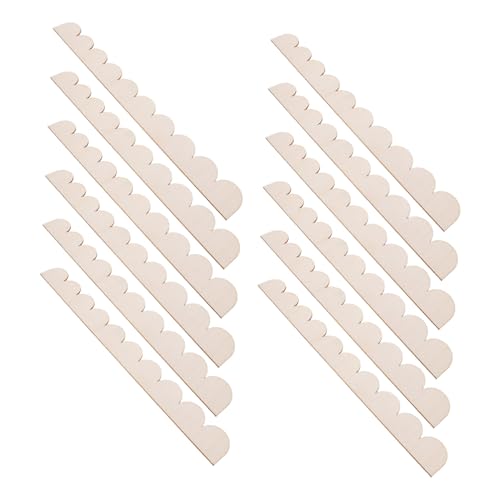 Hohopeti 12 Stück Teiliges Unvollendete Holzbordüren mit Gewelltem Rand Dekorative Holzleisten für DIY Regale Tür und Fensterrahmen Natürliche Maserung Langlebiges Holz für Wohn und Hohopeti 12 Stück Teiliges Unvollendete Holzbordüren mit Gewelltem Rand Dekorative Holzleisten für DIY Regale Tür und Fensterrahmen Natürliche Maserung Langlebiges Holz für Wohn und von Hohopeti
