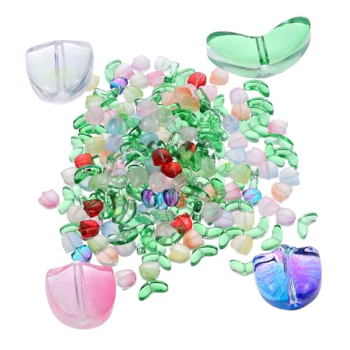 Hohopeti 120 Stück Teiliges Glas Tulpenperlen für Schmuckherstellung Bunte Halbtransparente DIY Perlen für Armbänder und Halsketten Leichte Schmuckperlen mit Glatter Oberfläche für Basteln Hohopeti 120 Stück Teiliges Glas Tulpenperlen für Schmuckherstellung Bunte Halbtransparente DIY Perlen für Armbänder und Halsketten Leichte Schmuckperlen mit Glatter Oberfläche für Basteln von Hohopeti