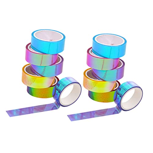 Hohopeti 12Rollen Wasserdichtes Farbgradient Klebeband für DIY Scrapbooking Kartenherstellung und Notizbücher Dekorative Aufkleber Farben von Hohopeti