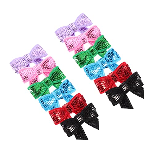 Hohopeti 12St DIY zubehör -Fliege DIY Bastelfliege - dünne Haarschleifen haarsschmuck haaraccessoires Accessoires für Schleifen Schleifen-Krawatten-Material Pailletten Colorful Hohopeti 12St DIY zubehör -Fliege DIY Bastelfliege - dünne Haarschleifen haarsschmuck haaraccessoires Accessoires für Schleifen Schleifen-Krawatten-Material Pailletten Colorful von Hohopeti