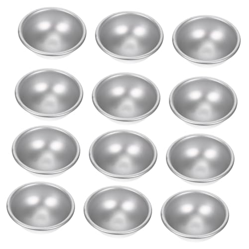 Hohopeti 12st Schimmel Halbkugelformen Kuchenformen Aus Aluminium Kugel Kuchen Formen Für Duschbomben Mini-formen Aluminiumformen Halbkugel-kuchenform Badeformen Aluminiumlegierung Hohopeti 12st Schimmel Halbkugelformen Kuchenformen Aus Aluminium Kugel Kuchen Formen Für Duschbomben Mini-formen Aluminiumformen Halbkugel-kuchenform Badeformen Aluminiumlegierung von Hohopeti