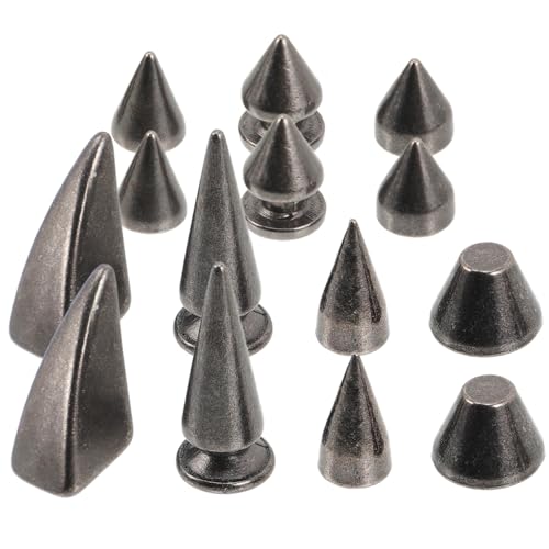 Hohopeti 14 Stück Teiliges Metall Nieten Punk Spikes Konische Schraubnieten Korrosionsbeständig für DIY Lederhandwerk Gürtel Taschen Kleidung Zubehör Hohopeti 14 Stück Teiliges Metall Nieten Punk Spikes Konische Schraubnieten Korrosionsbeständig für DIY Lederhandwerk Gürtel Taschen Kleidung Zubehör von Hohopeti