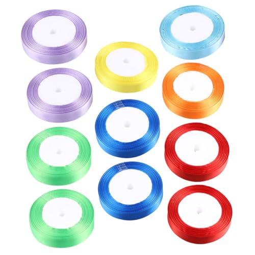 Hohopeti 15 Rolle Teiliges Breit Bunte Geschenkband Schneiden Vielseitiges DIY bastelmaterial Dekoratives Verpackungsband für Geschenkverpackungen und Partydeko von Hohopeti