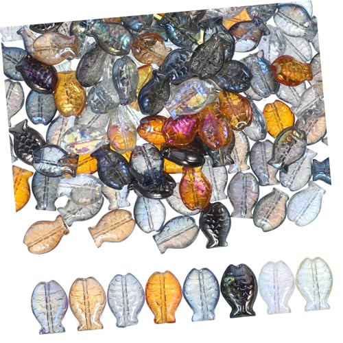 Hohopeti 150 Stück Glas Fischperlen für DIY Schmuckherstellung Bunte Kleine Perlen für Armbänder Ohrringe und Anhänger Robuste Glasperlen für Kreative Bastelprojekte Hohopeti 150 Stück Glas Fischperlen für DIY Schmuckherstellung Bunte Kleine Perlen für Armbänder Ohrringe und Anhänger Robuste Glasperlen für Kreative Bastelprojekte von Hohopeti