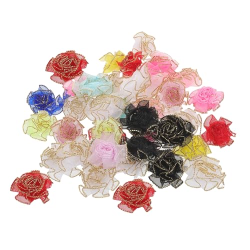 Hohopeti 150 Stück Künstliche Blumen Köpfe Mini Mesh Gefälschte Nelken Dekorative Blüten Für Hochzeit Valentinstag Brautparty DIY Nähen Basteln Zubehör von Hohopeti