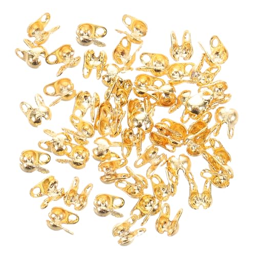 Hohopeti 150 Stück Robuste Endschnallen Aus Metall, Quetschperlenabdeckungen Für Diy-schmuck, Universelle Knotenabdeckungen, Schmuck-endkappen, Verbinderverschlüsse, Zubehör Für Die Hohopeti 150 Stück Robuste Endschnallen Aus Metall, Quetschperlenabdeckungen Für Diy-schmuck, Universelle Knotenabdeckungen, Schmuck-endkappen, Verbinderverschlüsse, Zubehör Für Die von Hohopeti