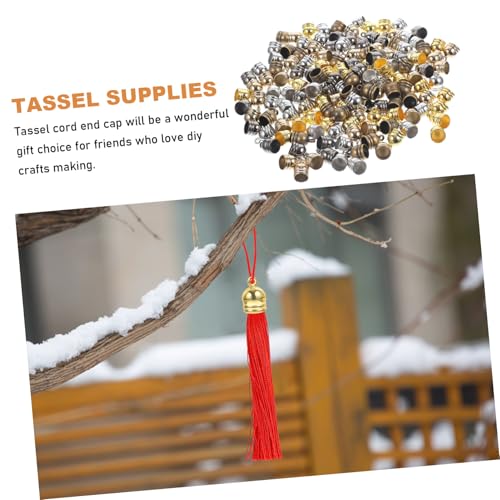 Hohopeti 150 Stück Tassel Endkappen Innenø für DIY Armband Halskette Schmuckherstellung Langlebige Schmuckanhänger Kappen für Quastenbasteln Vielseitiges Bastelmaterial für Armbänder Hohopeti 150 Stück Tassel Endkappen Innenø für DIY Armband Halskette Schmuckherstellung Langlebige Schmuckanhänger Kappen für Quastenbasteln Vielseitiges Bastelmaterial für Armbänder von Hohopeti