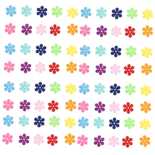 Hohopeti 150 Stück Teiliges DIY Blumen Patches aus Langlebigem Filzstoff Bunte Applikationen für Kleidung Handwerk Dekoration als Aufnähen Kleidung Zubehör für Kreative Bastelarbeiten von Hohopeti