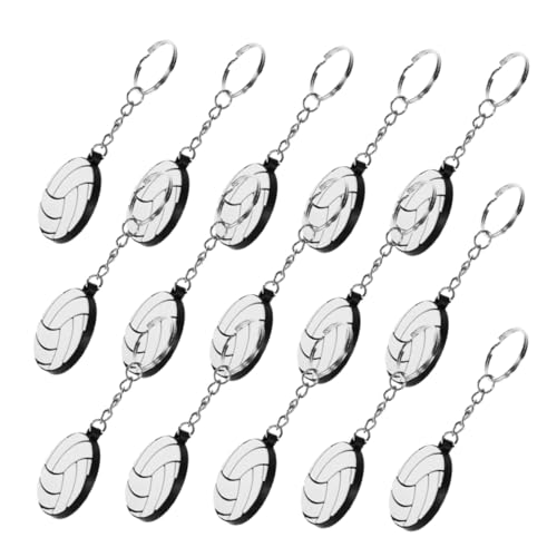 Hohopeti 15Stücke Schlüsselanhänger aus Mini Bälle Schlüsselring für Taschen Tragbarer Schlüsselanhänger für Party und Freizeitdekoration Unisex Erwachsenen von Hohopeti