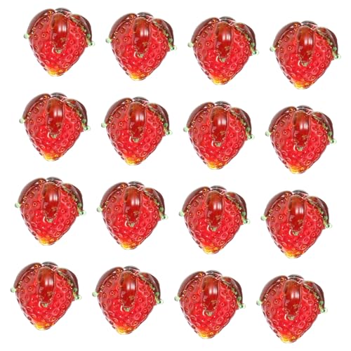 Hohopeti 16 Stück Teiliges Erdbeer Anhänger für DIY Schmuckherstellung Glänzend Polierte Charms Vielseitig für Armbänder Halsketten Ohrringe und Bastelprojekte Leuchtend Rot Hohopeti 16 Stück Teiliges Erdbeer Anhänger für DIY Schmuckherstellung Glänzend Polierte Charms Vielseitig für Armbänder Halsketten Ohrringe und Bastelprojekte Leuchtend Rot von Hohopeti