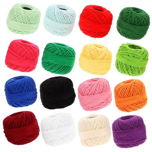 Hohopeti 16Rollen DIY Stickgarn Bunten Farben Verschleißfestes Material für Nähprojekte für Handarbeit und Innenraumdekoration Hohopeti 16Rollen DIY Stickgarn Bunten Farben Verschleißfestes Material für Nähprojekte für Handarbeit und Innenraumdekoration von Hohopeti