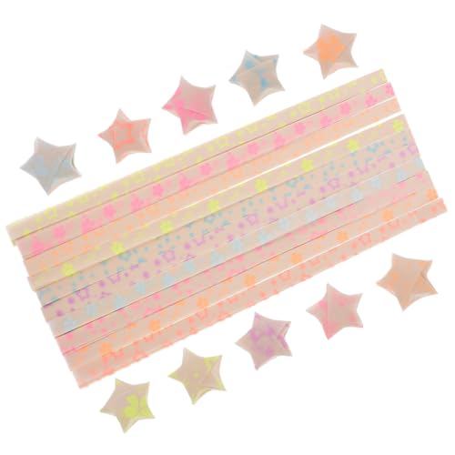 Hohopeti 180 Stück Bunte Origami Papierstreifen Dekorative Faltpapier Sterne für DIY Bastelarbeiten Mehrfarbiges Bastelpapier für Partydekoration und Kreative Handwerksprojekte Hohopeti 180 Stück Bunte Origami Papierstreifen Dekorative Faltpapier Sterne für DIY Bastelarbeiten Mehrfarbiges Bastelpapier für Partydekoration und Kreative Handwerksprojekte von Hohopeti