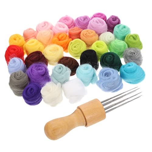 Hohopeti 1Satz DIY Filzset mit Farben und Nadel Handgefertigtes Filzwerkzeug für Basteln für für Anfänger und Hohopeti 1Satz DIY Filzset mit Farben und Nadel Handgefertigtes Filzwerkzeug für Basteln für für Anfänger und von Hohopeti