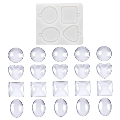 Hohopeti 1Satz DIY Schlüsselanhänger Form Valentinstag Gießform für Anhänger Silikonform für Schmuckherstellung Glassteinen Einfach zu Bedienen und Tragbar Hohopeti 1Satz DIY Schlüsselanhänger Form Valentinstag Gießform für Anhänger Silikonform für Schmuckherstellung Glassteinen Einfach zu Bedienen und Tragbar von Hohopeti
