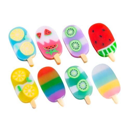 Hohopeti 2 Boxen Boxen Mini Radiergummis Eiscreme Cartoon Radiergummi Bunt Leicht für Schule Büro Kreative Lustige Schreibwaren Geschenk von Hohopeti