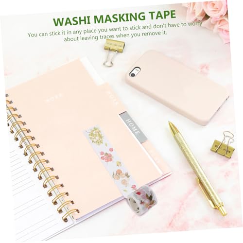 Hohopeti 2 Boxen Washi Tape Dekoratives Klebeband für DIY Scrapbooking Schönes Papierklebeband mit Modischem Muster Praktisch und Wiederablösbar für Handarbeit und Basteln von Hohopeti