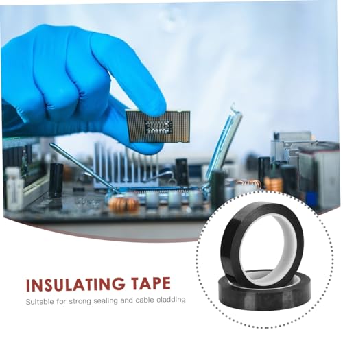 Hohopeti 2 Rollen Hitzebeständiges Isolierband Schwarz Anti static Tape Elektriker Klebeband für Elektronik Hohe Isolierung und Verschleißfestigkeit für Innenräume und Haushaltsanwendungen Hohopeti 2 Rollen Hitzebeständiges Isolierband Schwarz Anti static Tape Elektriker Klebeband für Elektronik Hohe Isolierung und Verschleißfestigkeit für Innenräume und Haushaltsanwendungen von Hohopeti