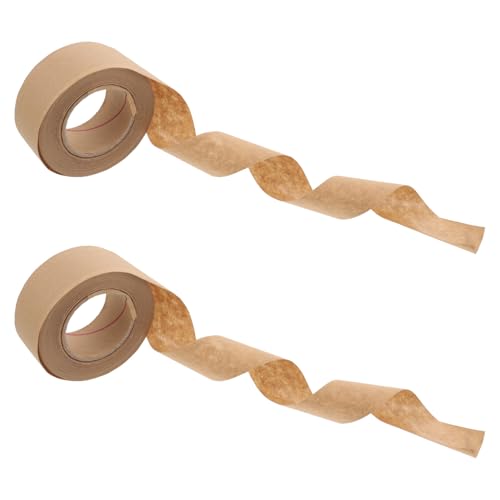 Hohopeti 2 Rollen Wasseraktiviertes Rahmenklebeband Nassklebeband für Aquarellbilder Papierverpackung Klebeband Schutz Kunstwerke Leicht Anwendbar Langlebig von Hohopeti