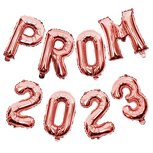 Hohopeti 2 Sätze Graduation Party Balloons Roségold Leichte Aluminiumfolie Vielseitige Dekoration für Klassenräume Wände Tische und Outdoor für Abschlussfeier und Partygestaltung von Hohopeti