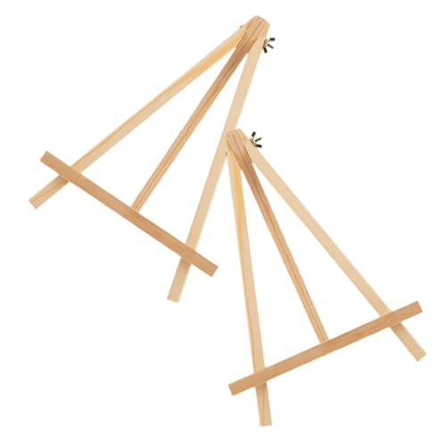 Hohopeti 2 Stück Holz Staffelei Mini Tisch Staffelei Malerei Ständer für Bilder Foto Display Halterung Leicht und für Kunstwerke und Dekoration Hohopeti 2 Stück Holz Staffelei Mini Tisch Staffelei Malerei Ständer für Bilder Foto Display Halterung Leicht und für Kunstwerke und Dekoration von Hohopeti