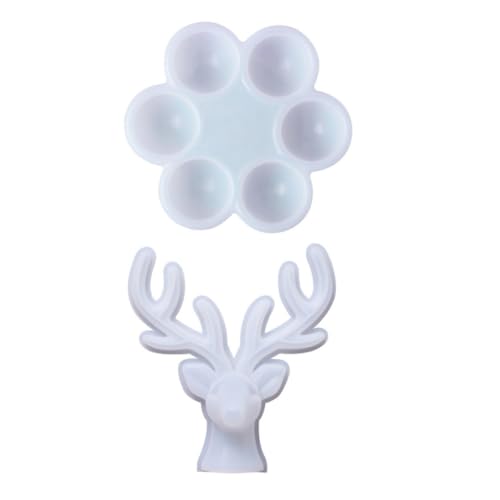 Hohopeti 2 Stück Klare Flexible Silikonformen für DIY Schmuckaufbewahrung Wiederverwendbar Langlebig Inklusive Eier Geweih design für Epoxidharz Ohrringständer und Kreative Bastelprojekte Hohopeti 2 Stück Klare Flexible Silikonformen für DIY Schmuckaufbewahrung Wiederverwendbar Langlebig Inklusive Eier Geweih design für Epoxidharz Ohrringständer und Kreative Bastelprojekte von Hohopeti