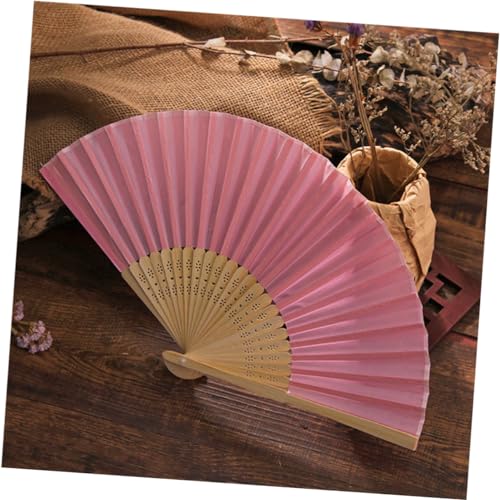 Hohopeti 2 Stück Klassischer Faltbarer Fächer für Damen Chinesischer Stil Zarter Handfächer mit Seidenstoff Teiliges mit Geschenkbox für Hochzeit Party und Dekoration von Hohopeti