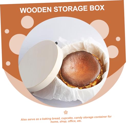 Hohopeti 2 Stück Kleine Runde Holzkisten Naturbelassene Aufbewahrungsboxen aus Dickem Holz Unbemalt für DIY Malerei Sichere Geschenkboxen für Haushalt Vielseitig für Backwaren und Hohopeti 2 Stück Kleine Runde Holzkisten Naturbelassene Aufbewahrungsboxen aus Dickem Holz Unbemalt für DIY Malerei Sichere Geschenkboxen für Haushalt Vielseitig für Backwaren und von Hohopeti