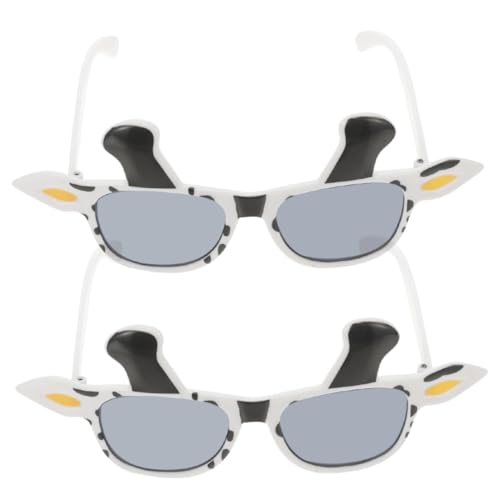 Hohopeti 2 Stück Kuh Cosplay Sonnenbrille Lustige Niedliche Brille für Partys Geburtstagsfeiern und Kostüm Events Bequemes Pc Material Cartoon Design Blickfang für von Hohopeti