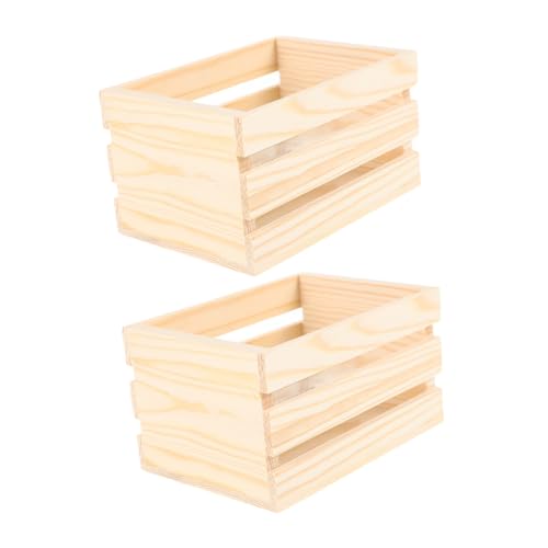 Hohopeti 2 Stück Miniatur Holz Kisten Stabile Puppenhaus Körbchen aus Holz Praktische Aufbewahrung für Mini Lebensmittel und Getränke Geeignet für Puppenhaus Zubehör und Dekoration Hohopeti 2 Stück Miniatur Holz Kisten Stabile Puppenhaus Körbchen aus Holz Praktische Aufbewahrung für Mini Lebensmittel und Getränke Geeignet für Puppenhaus Zubehör und Dekoration von Hohopeti