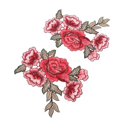 Hohopeti 2 Stück Rosenblumen Patches Polyester Wasserlösliche Spitzen Applikationen für Kragen Nähdekoration DIY Kleidung Zubehör Links und Rechts Hohopeti 2 Stück Rosenblumen Patches Polyester Wasserlösliche Spitzen Applikationen für Kragen Nähdekoration DIY Kleidung Zubehör Links und Rechts von Hohopeti