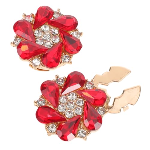 Hohopeti 2 Stück Rote Strass-button-covers für Damenblusen Abnehmbare Ärmelknöpfe aus Metall Elegante Diy-bekleidungsverzierung Modische Schmuckknopf-applikationen für Hemden Hohopeti 2 Stück Rote Strass-button-covers für Damenblusen Abnehmbare Ärmelknöpfe aus Metall Elegante Diy-bekleidungsverzierung Modische Schmuckknopf-applikationen für Hemden von Hohopeti