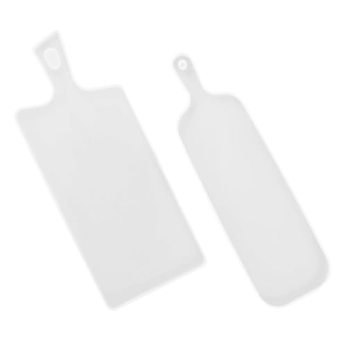 Hohopeti 2 Stück Silikonform Tablett DIY Epoxidharz Gießform Silikon Tray Mould Handgefertigt Kreativ Basteln Sicher Langlebig Leicht Lagerbar von Hohopeti