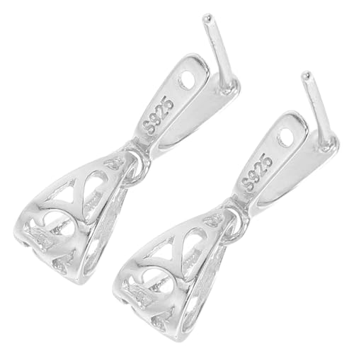 Hohopeti 2 Stück Sterling Silber Anhängerverbinder Mittlere Sicherer Verschluss für Halsketten Armbänder DIY Schmuckherstellung Vielseitiger Schmuck-connector Hohopeti 2 Stück Sterling Silber Anhängerverbinder Mittlere Sicherer Verschluss für Halsketten Armbänder DIY Schmuckherstellung Vielseitiger Schmuck-connector von Hohopeti