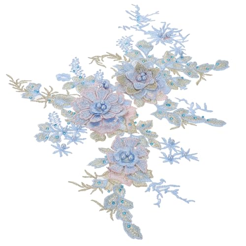Hohopeti 2 Stück Teiliges Bunte Blumen Patches zum Aufbügeln Bestickte Spitzen Applikationen aus Organza Farbige DIY Stoffflicken für Kleidung zum Reparieren und Verzieren von Textilien Hohopeti 2 Stück Teiliges Bunte Blumen Patches zum Aufbügeln Bestickte Spitzen Applikationen aus Organza Farbige DIY Stoffflicken für Kleidung zum Reparieren und Verzieren von Textilien von Hohopeti