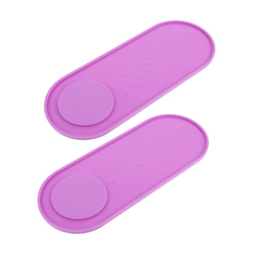 Hohopeti 2 Stück Teiliges DIY Silikonform für Hängende Türschilder Flexible Reißfeste Gießform aus Geruchsneutralem Silikon für Individuelle Türdekorationen Kreative Bastelideen Aufhängen von Hohopeti