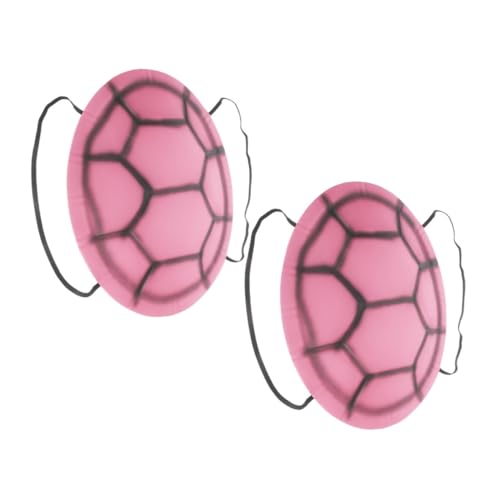 Hohopeti 2 Stück Teiliges Kinderkostüm Schildkrötenpanzer Rucksack Realistisch Material Rosa Karneval Fasching Rollenspiel Zubehör für Geburtstag Theater Party von Hohopeti