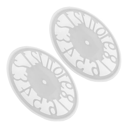 Hohopeti 2 Stück Teiliges Silikon Uhr Form für Epoxy Harz DIY Bastelprojekte Flexible Langlebige Gießform mit Feinen Details Geeignet für Kunsthandwerk und Individuelle von Hohopeti