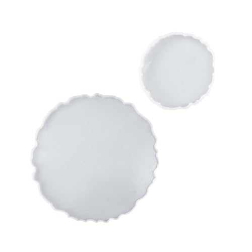 Hohopeti 2 Stück Teiliges Silikonform DIY tablett Runde Silikon gießformen Antihaftbeschichtet Wiederverwendbar Geeignet für Handgemachte Aufbewahrungs Serviertabletts Hohopeti 2 Stück Teiliges Silikonform DIY tablett Runde Silikon gießformen Antihaftbeschichtet Wiederverwendbar Geeignet für Handgemachte Aufbewahrungs Serviertabletts von Hohopeti